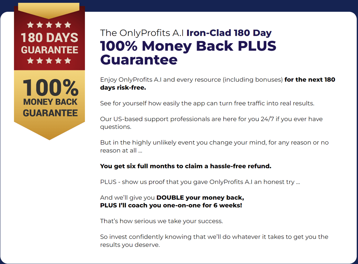 Money Back Guarantee